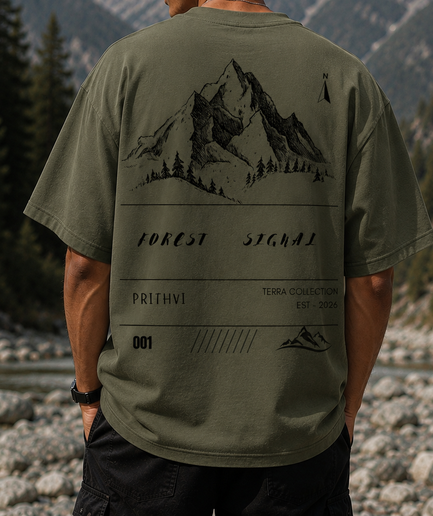 Forest Signal:001 Dropshoulder Oversized tee