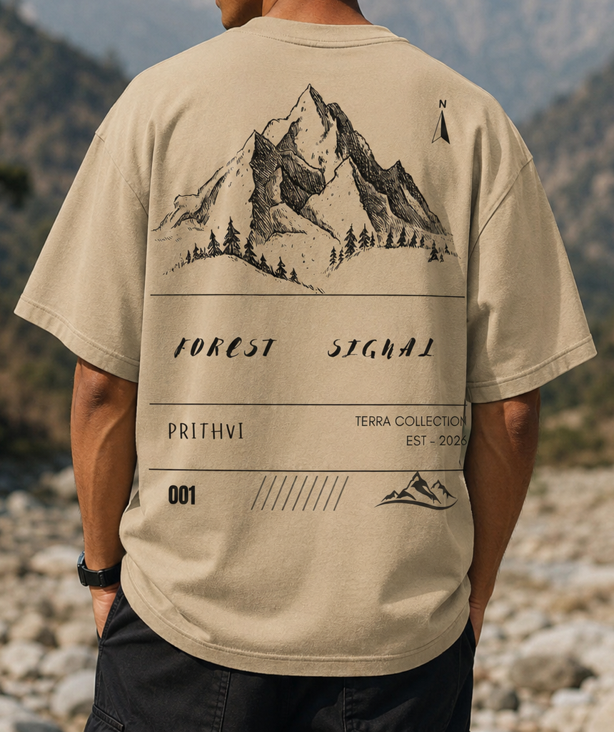 Forest Signal:001 Dropshoulder Oversized tee